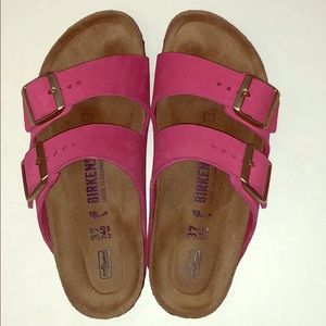 Birkenstock Arizona Sandals Hot Pink